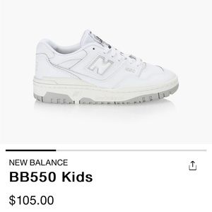 Brand new New Balance 550 - still in box, never worn (size was too small)